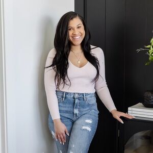 Embellished sweater top